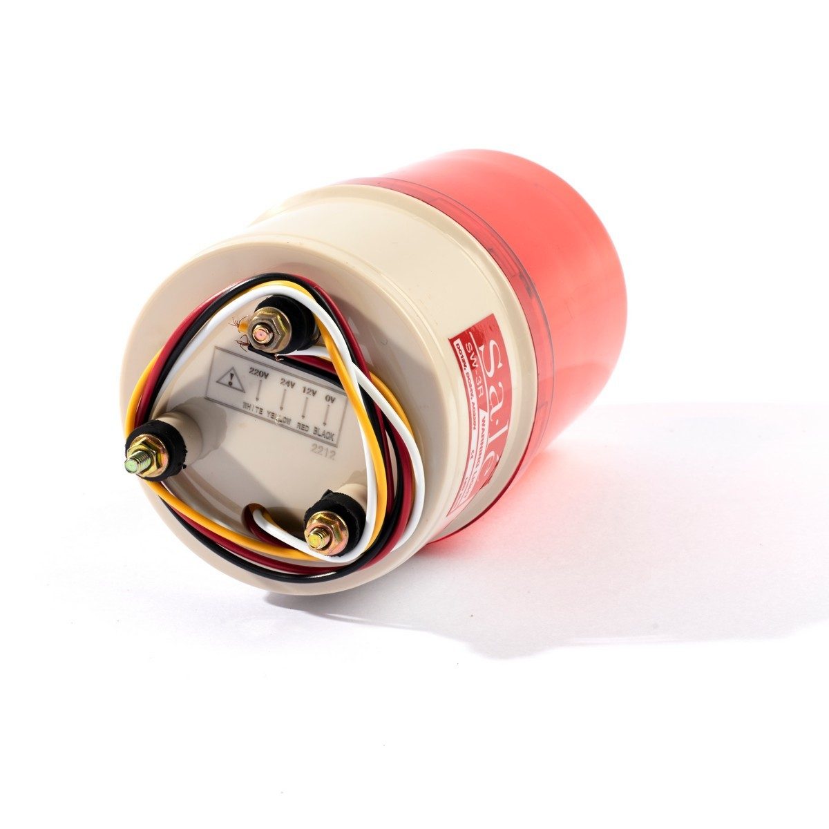SA LE ไฟหมุนสีแดง LED 4in1 ขนาด 3 นิ้ว รุ่น SW-3R ปรับแสงได้ 4 รูปแบบ กระพริบช้า, เร็ว, ไฟนิ่ง และไฟหมุนรอบตัว รองรับระบบไฟได้หลายแบบในตัวเด
