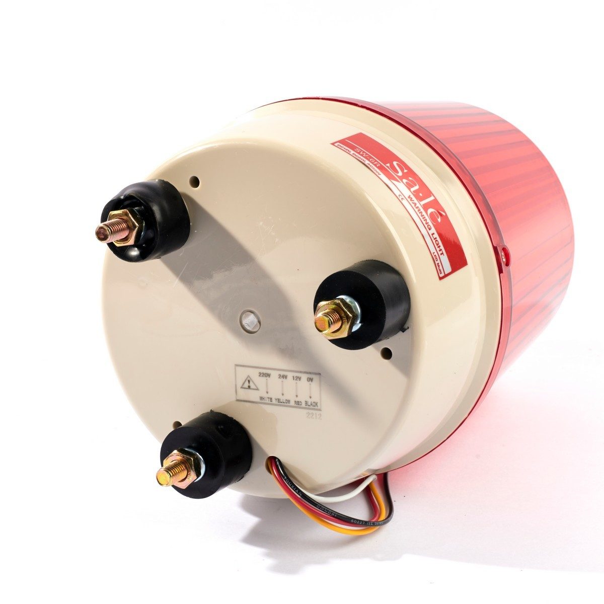 SA LE ไฟหมุนสีแดง LED 4in1 ขนาด 6 นิ้ว รุ่น SW-6R ปรับแสงได้ 4 รูปแบบ กระพริบช้า, เร็ว, ไฟนิ่ง และไฟหมุนรอบตัว รองรับระบบไฟได้หลายแบบในตัวเด