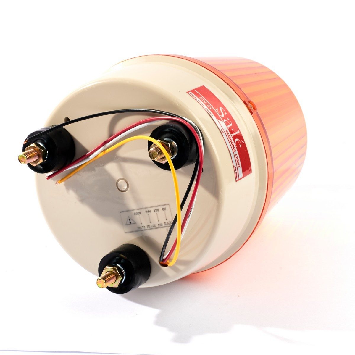 SA LE ไฟหมุนสีเหลือง LED 4in1 ขนาด 6 นิ้ว รุ่น SW-6Y ปรับแสงได้ 4 รูปแบบ กระพริบช้า, เร็ว, ไฟนิ่ง และไฟหมุนรอบตัว รองรับระบบไฟได้หลายแบบในตั