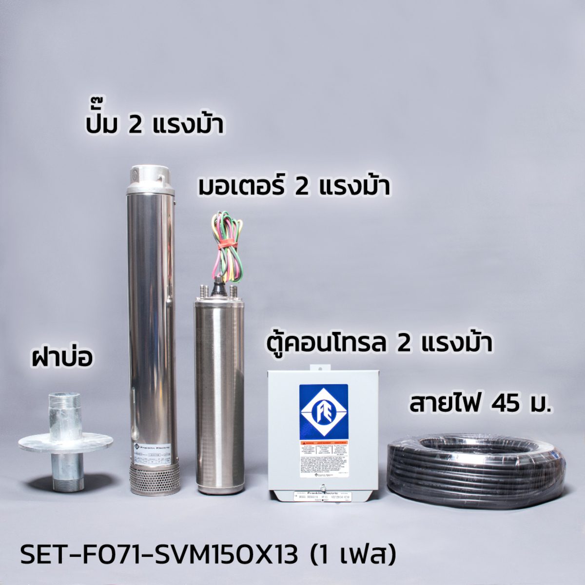 ชุดปั๊ม SVM 2HP 13 ใบพัด 2" 220V