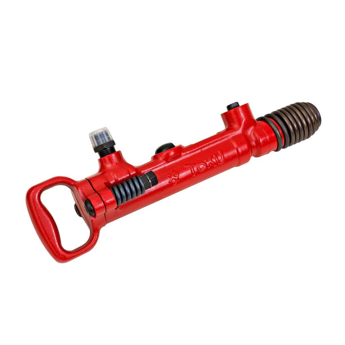เครื่องสกัดลม โตกุ (TOKU) รุ่น TCA-7 มาพร้อมดอกสกัดแหลมยาว 18 นิ้ว ขนาดลูกสูบ 35 มม. ความยาวช่วงชัก 120 มม. ปริมาณลม 0.45 ลูกบาศก์เมตร/นาที 