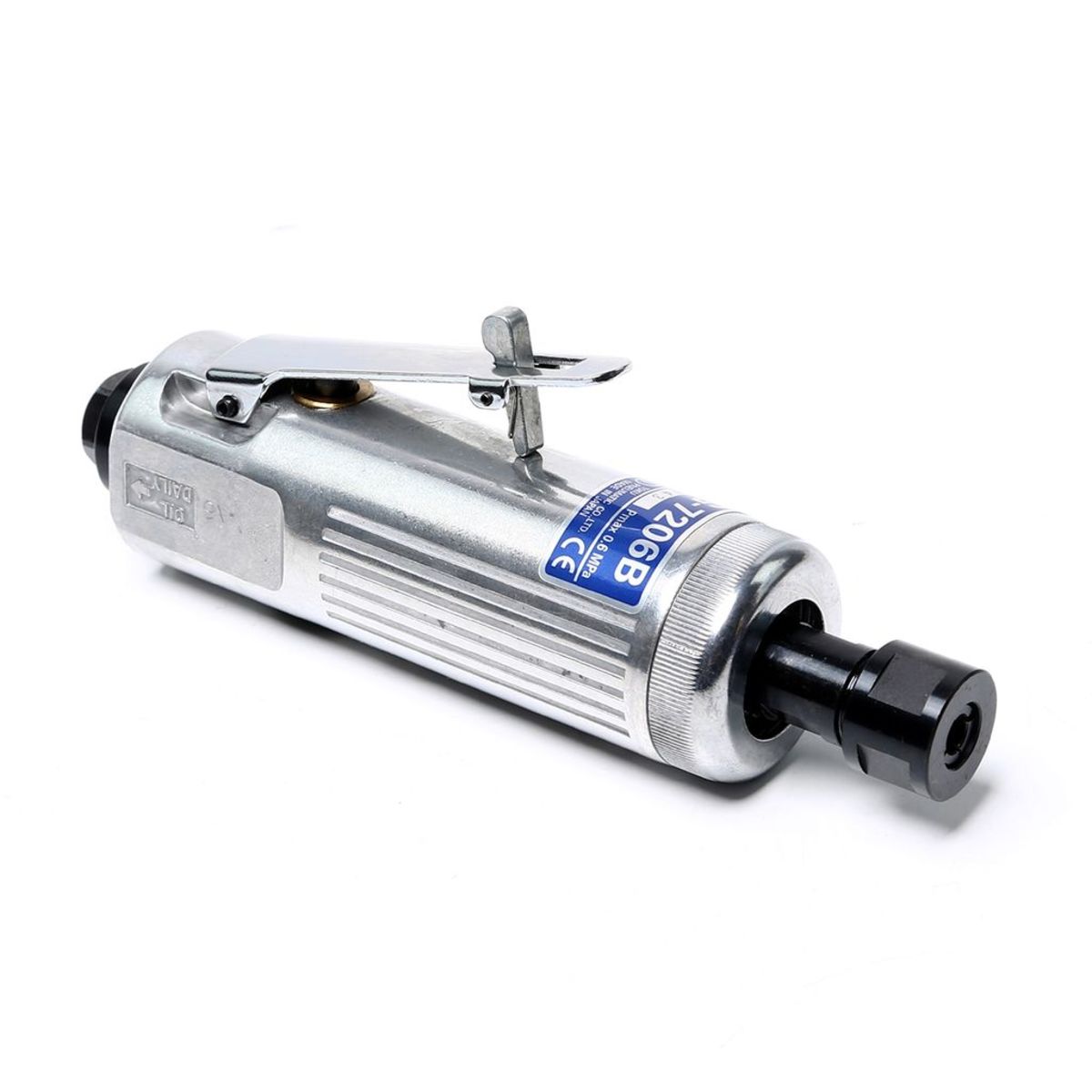 เครื่องเจียร์แกน โตกุ (TOKU) รุ่น MG-7206B ขนาด 1/4 นิ้ว (6 มม.) สวิตช์แบบกดข้าง ลมออกหลัง ความเร็วรอบตัวเปล่า 22,000 รอบ/นาที ปริมาณลม 0.5 