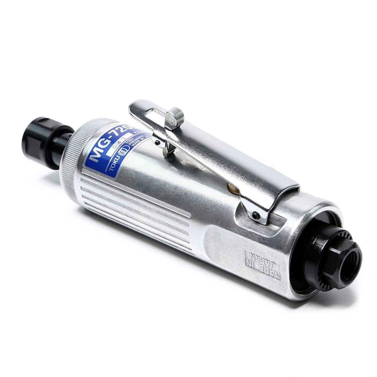 เครื่องเจียร์แกน โตกุ (TOKU) รุ่น MG-7206B ขนาด 1/4 นิ้ว (6 มม.) สวิตช์แบบกดข้าง ลมออกหลัง ความเร็วรอบตัวเปล่า 22,000 รอบ/นาที ปริมาณลม 0.5 