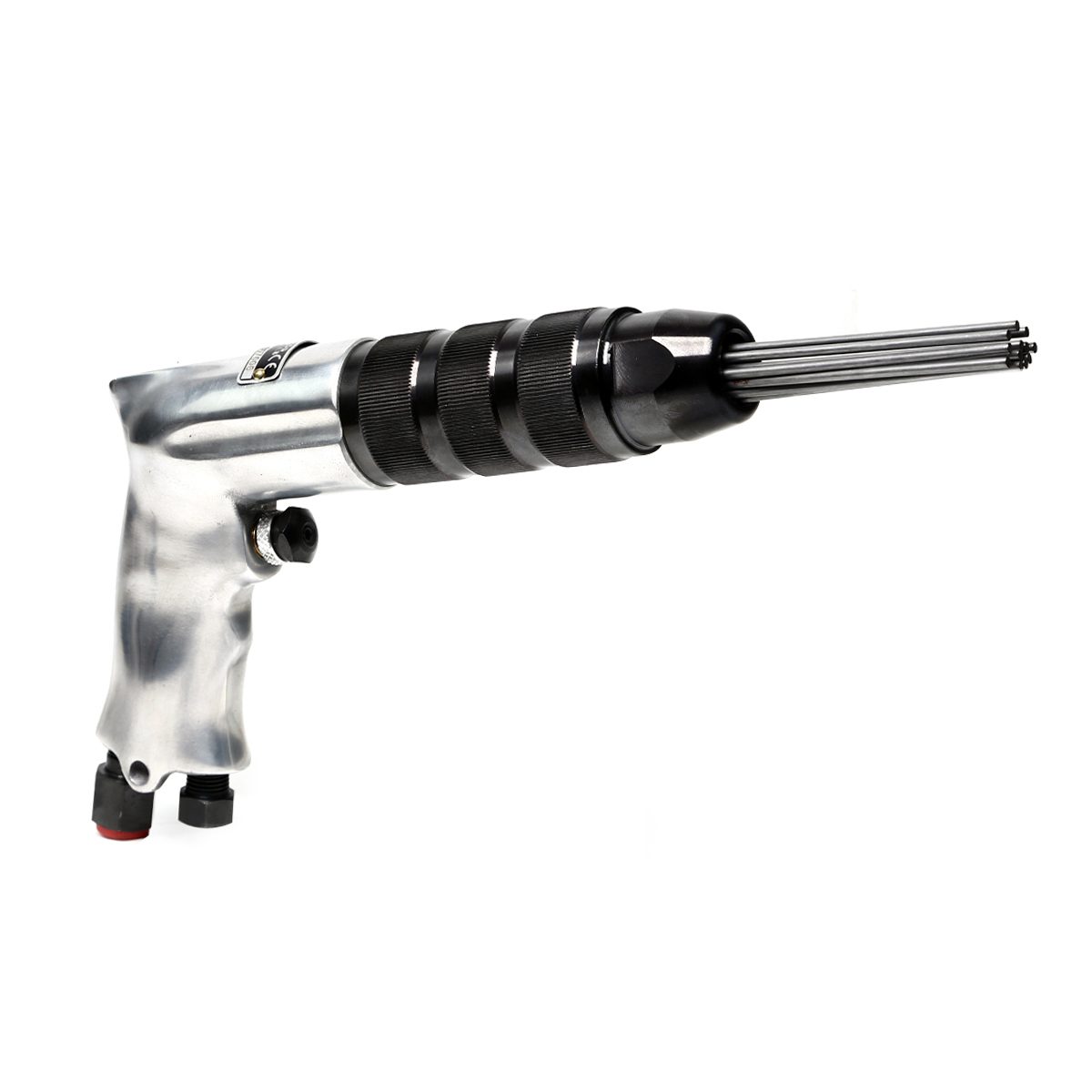 เครื่องสกัดสนิมแบบด้ามตรง โตกุ (TOKU) รุ่น TNS-200PS ขนาดลูกสูบ 20 มม. ความยาวช่วงชัก 25 มม. อัตรากระแทก 3,500 ครั้ง/นาที ปริมาณลม 0.25 ลบ.ม