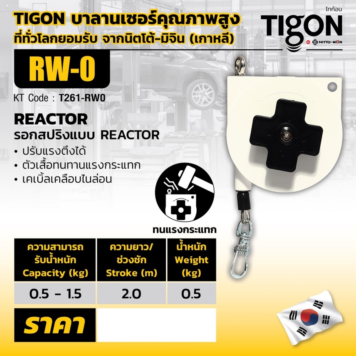 รอกสปริงแบบ RETRACTOR RW-0