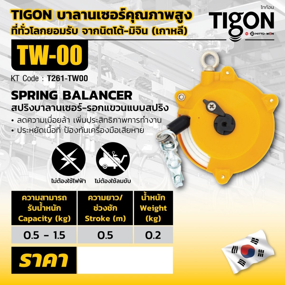 รอกแขวนแบบสปริง TW-00