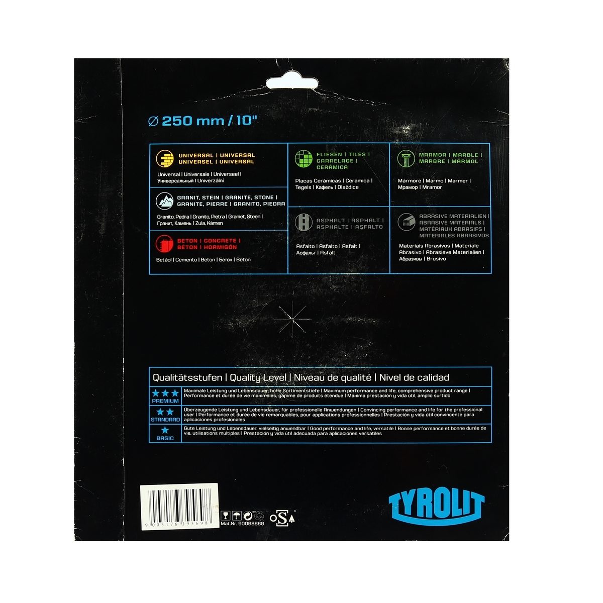 ใบตัด 10" บางพิเศษ 1.6 MM - ตัดกระเบื้อง