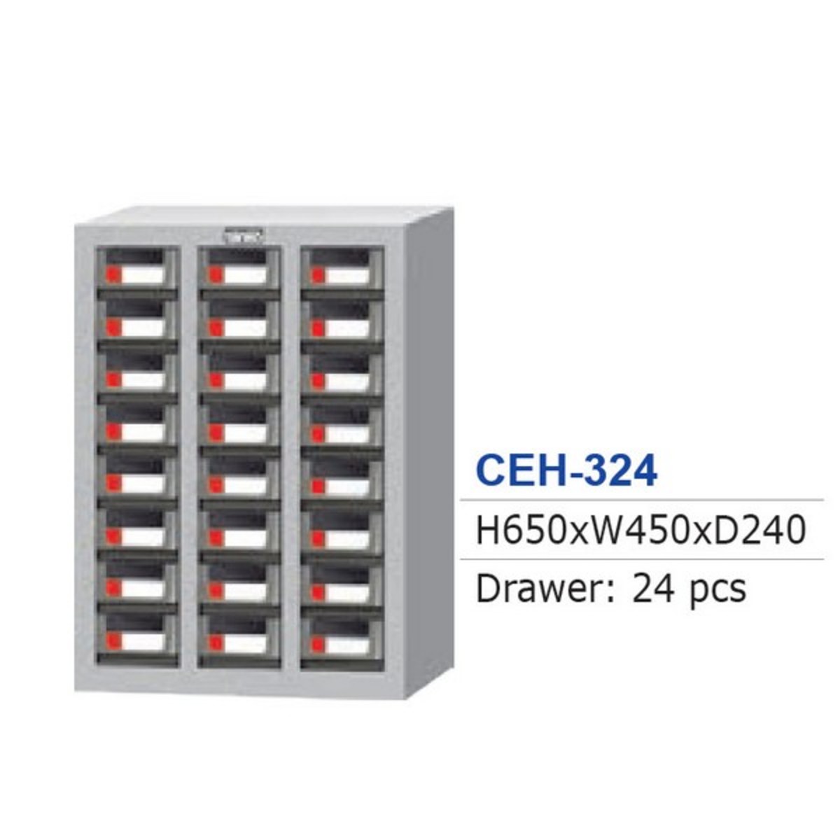 CEH-324 ตู้เก็บอะไหล่ 24 ช่อง