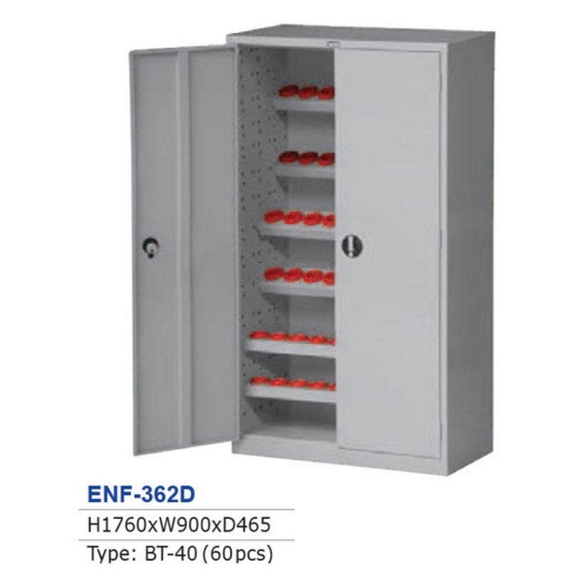 ENF-362D ตู้เหล็กเก็บหัวจับทูล BT40 (60)