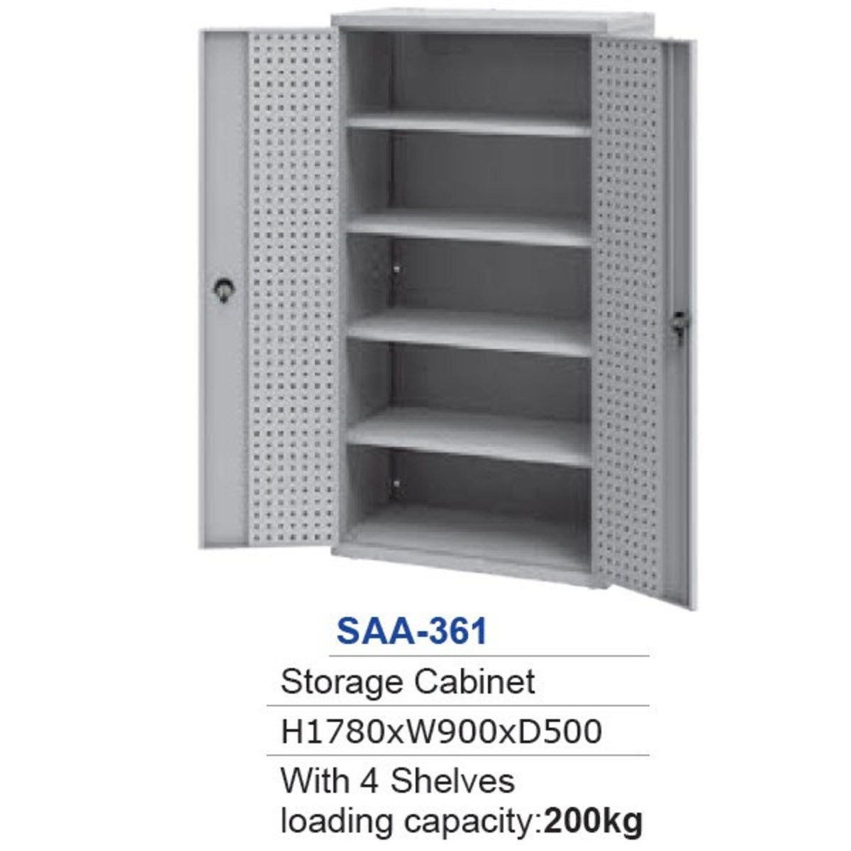 SAA-361 ตู้เหล็กเก็บเครื่องมือช่าง 1780ม