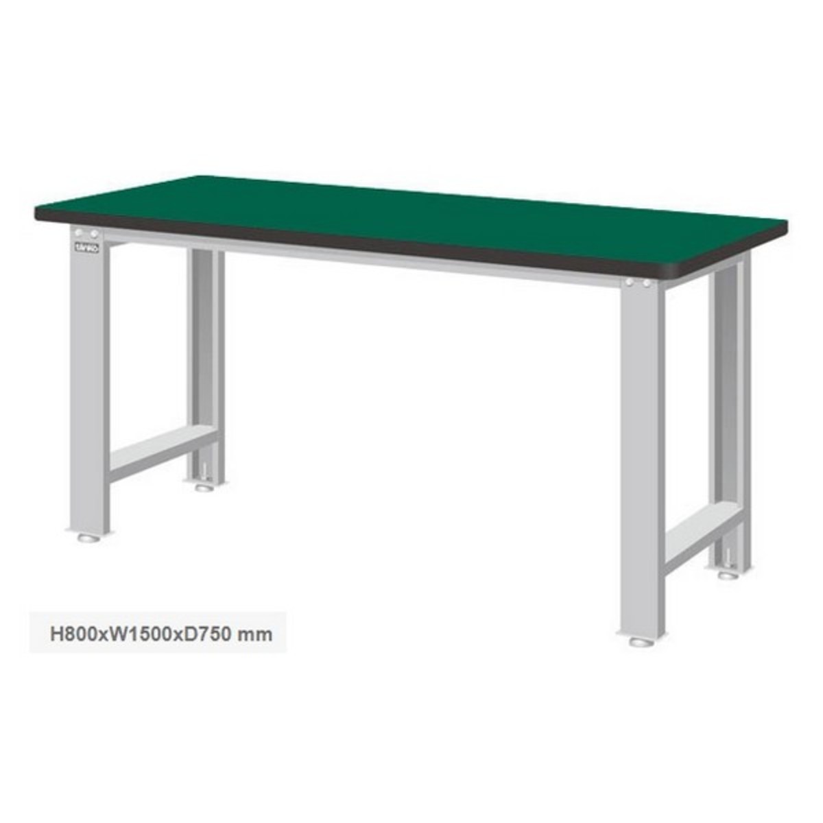 WB-57N โต๊ช่าง 1.5ม ท๊อปยาง (600KG)