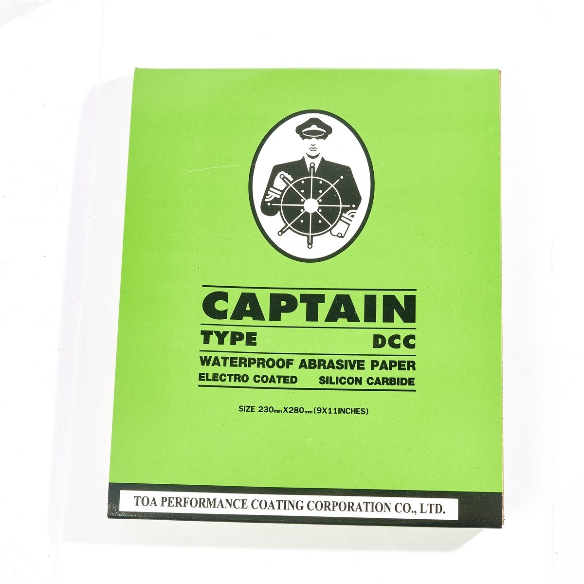 TOA กระดาษทรายขัดน้ำ #80 ขนาด 9x11 นิ้ว (230 x 280 มม.) รุ่น CAPTAIN เหมาะกับขัดสีรถ ขัดโลหะ 60 แผ่น/แพ็ค