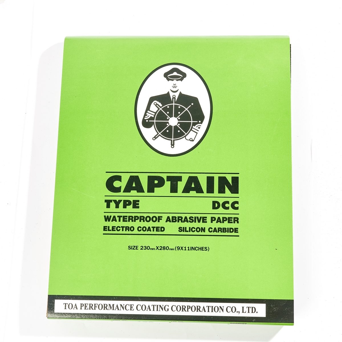 TOA กระดาษทรายขัดน้ำ #120 ขนาด 9x11 นิ้ว (230 x 280 มม.) รุ่น CAPTAIN เหมาะกับขัดสีรถ ขัดโลหะ 60 แผ่น/แพ็ค