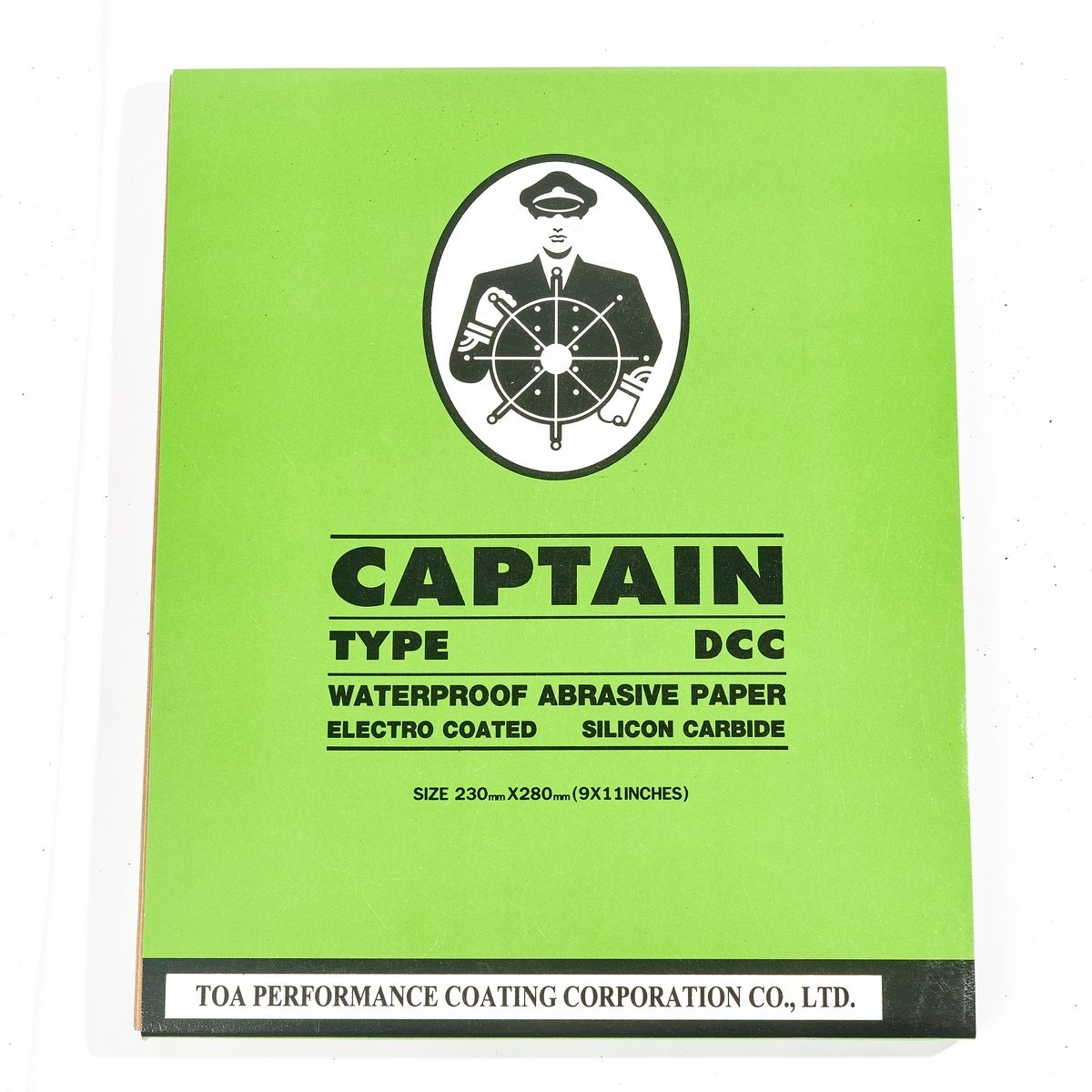 TOA กระดาษทรายขัดน้ำ #320 ขนาด 9x11 นิ้ว (230 x 280 มม.) รุ่น CAPTAIN เหมาะกับขัดสีรถ ขัดโลหะ 60 แผ่น/แพ็ค
