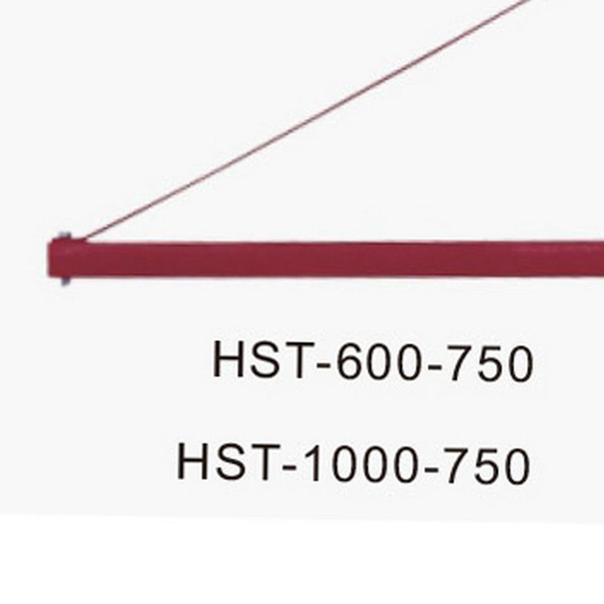 แกนหมุนเพื่อแขวนรอกสลิงไฟฟ้า โตโฮ (TOHO) หมุนได้ 180 องศา ความยาวแกน 750 มม. รับน้ำหนักได้ 1000 กก.