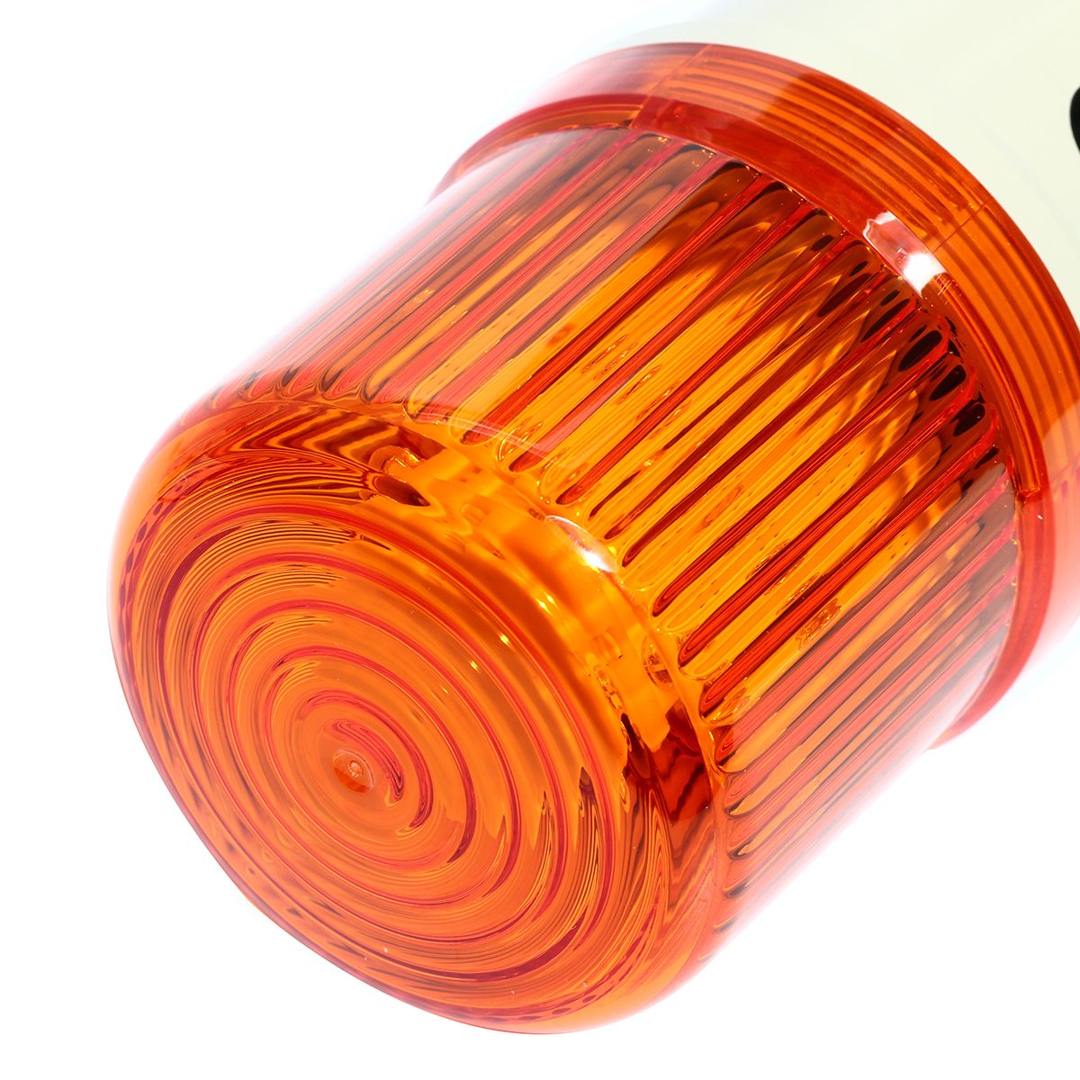 ไฟหมุนฝาครอบเรียบพร้อมเสียงสัญญาณออดสีส้ม หลอด LED เทนด์ (TEND) รุ่น TWLS-082O ขนาด 80 มม. แรงดันไฟฟ้า 220 โวลต์ ผลิตจากไต้หวัน ใช้เพื่อการเ