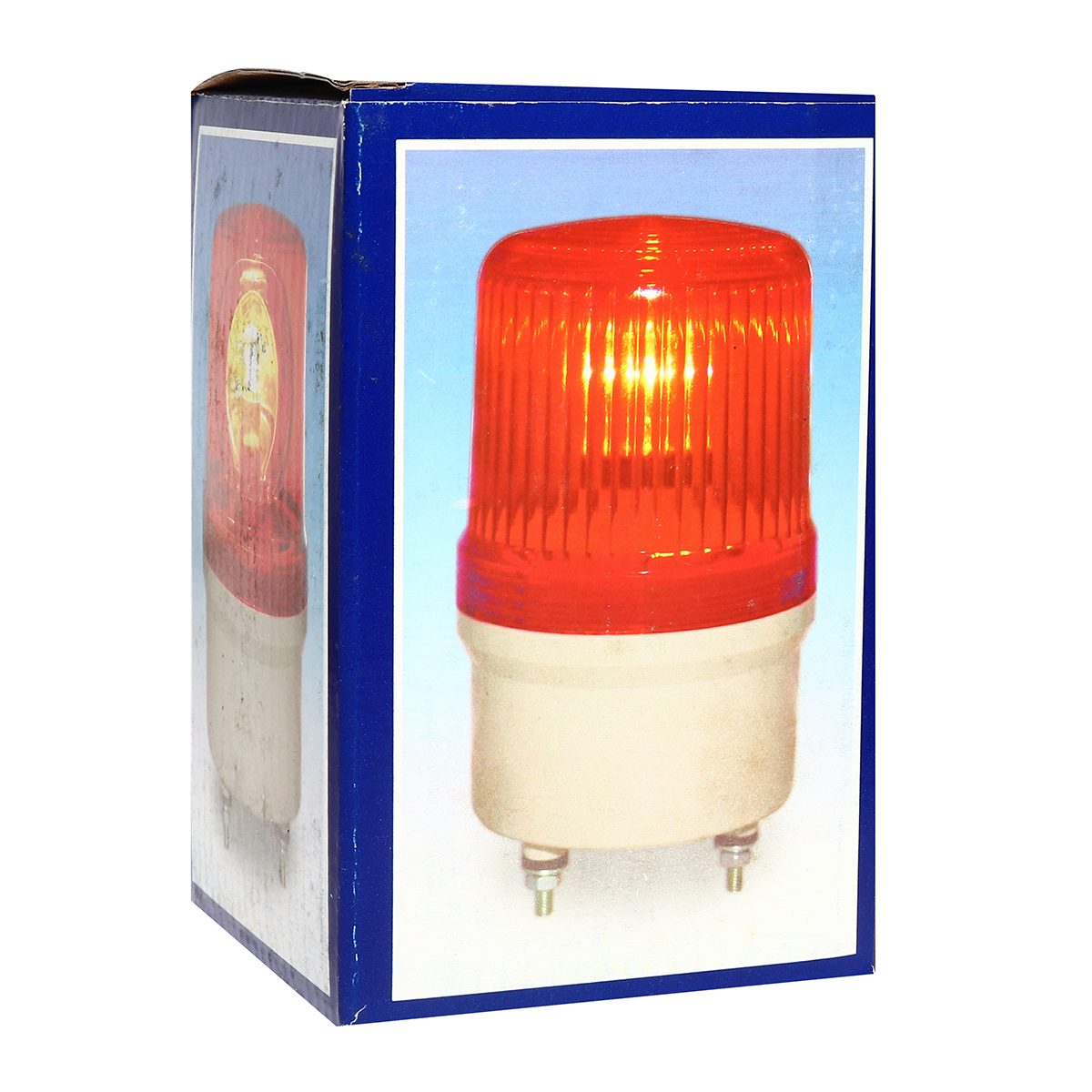 ไฟหมุนฝาครอบเรียบพร้อมเสียงสัญญาณออดสีแดง หลอด LED เทนด์ (TEND) รุ่น TWLS-082R ขนาด 80 มม. แรงดันไฟฟ้า 220 โวลต์ ผลิตจากไต้หวัน ใช้เพื่อการเ