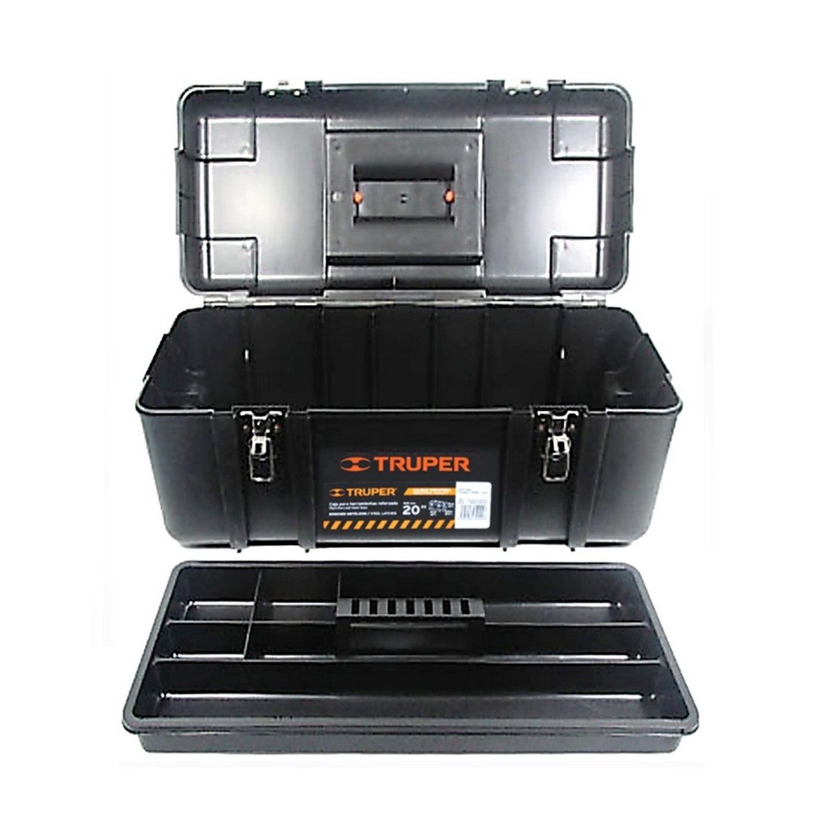 TRUPER กล่องเครื่องมือ 7 ช่อง 10.5X20X10 นิ้ว รุ่น CHP-20X กล่องถาดและตัวล็อคทำจากโพลีโพรพีลีนกันกระแทกสูง (ทรูเปอร์)