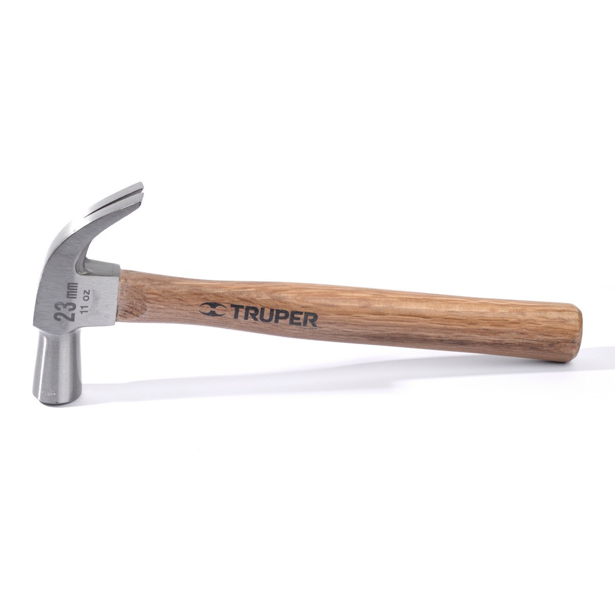 TRUPER ค้อนหงอนด้ามไม้ 11 ออนซ์ (312 กรัม) รุ่น 10557 หัวเหล็กคาร์บอนขึ้นรูปขัดกึ่งเงา ด้ามไม้โอ๊ค สำหรับงานเฟอร์นิเจอร์ งานไม้ หรืออะไหล่โล