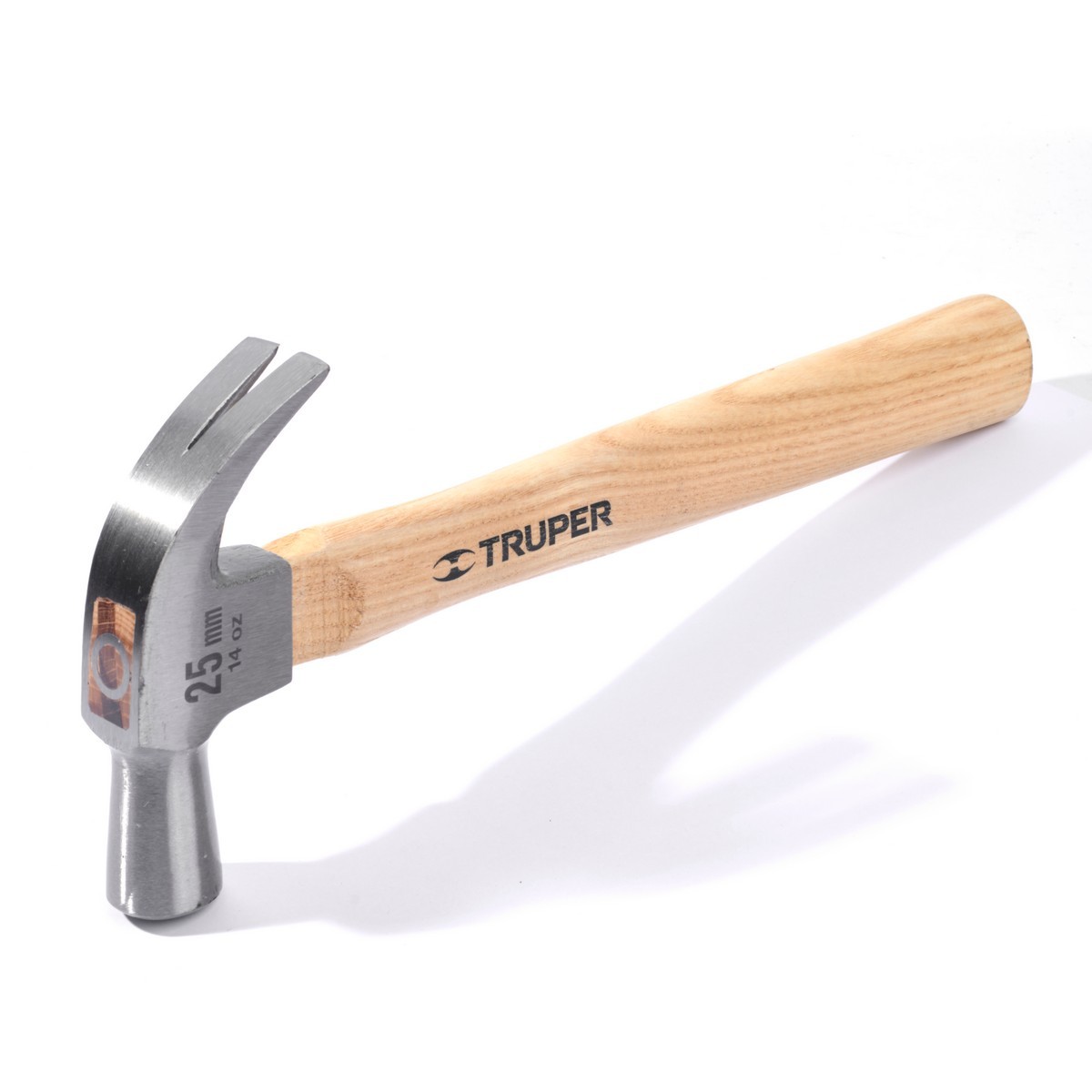 TRUPER ค้อนหงอนด้ามไม้ 14 ออนซ์ (397 กรัม) รุ่น 10558 หัวเหล็กคาร์บอนขึ้นรูปขัดกึ่งเงา ด้ามไม้โอ๊ค สำหรับงานเฟอร์นิเจอร์ งานไม้ หรืออะไหล่โล