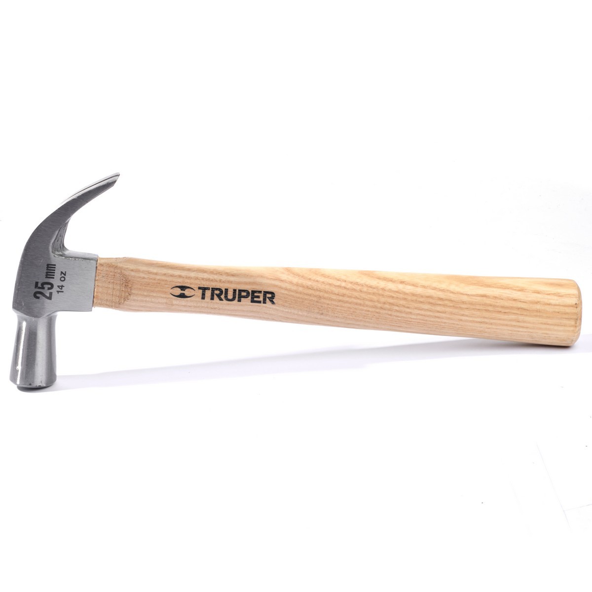 TRUPER ค้อนหงอนด้ามไม้ 14 ออนซ์ (397 กรัม) รุ่น 10558 หัวเหล็กคาร์บอนขึ้นรูปขัดกึ่งเงา ด้ามไม้โอ๊ค สำหรับงานเฟอร์นิเจอร์ งานไม้ หรืออะไหล่โล