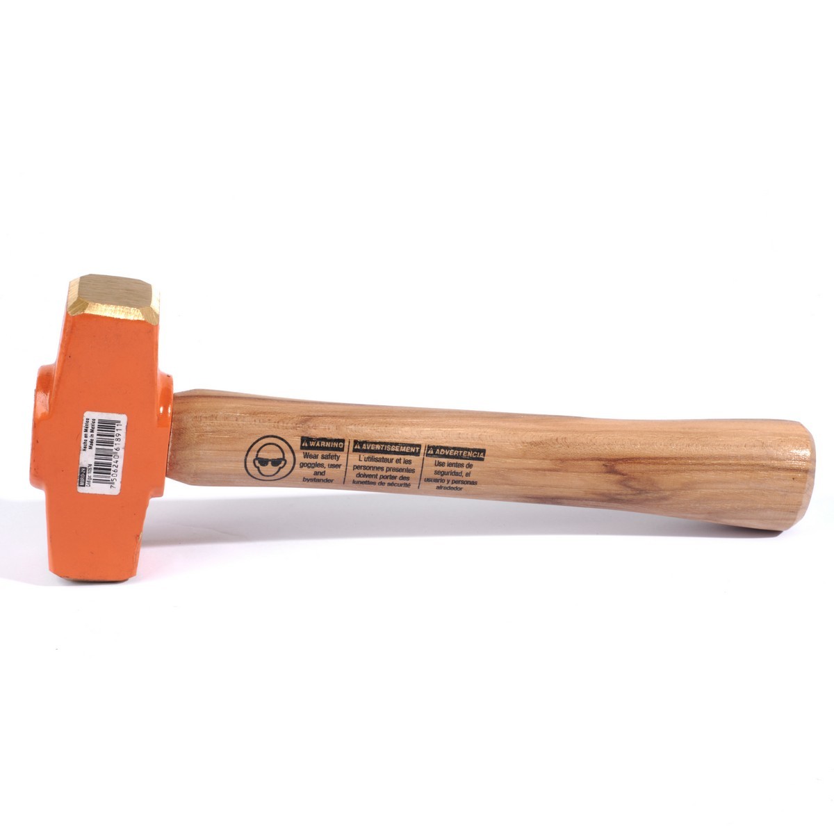 ค้อนทองเหลือง ด้ามไม้ 1.8 ปอนด์ ทรูเปอร์ (TRUPER) รุ่น 10576 ทำจากทองแดง ไม่เกิดประกายไฟเหมาะสำหรับการชนโลหะชนิดอื่น เหมาะอย่างยิ่งสำหรับบูช