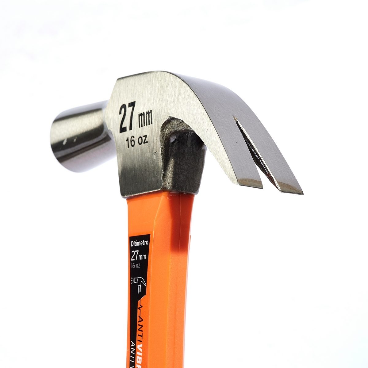 ค้อนหงอน ด้ามไฟเบอร์ 16 ออนซ์ ทรูเปอร์ (TRUPER) รุ่น 10851 ขนาดยาว 13 นิ้ว ด้ามไฟเบอร์กลาสแบบหัวฉีดคู่ช่วยลดการสั่นสะเทือน เหมาะกับ งานช่างไ