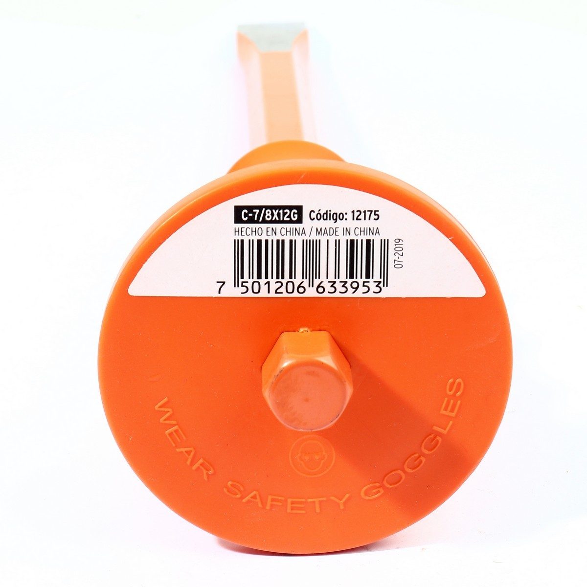 เหล็กสกัดปากแบน หุ้มยาง ทรูเปอร์ (TRUPER) รุ่น 12175 ลิ่ม 7/8 นิ้ว 12 นิ้ว เหมาะสำหรับตัดเย็น, ขูด, บิ่น, เซาะร่องหรือวัสดุหยาบ เช่น หิน, อิ