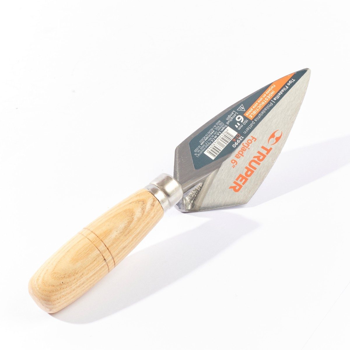 TRUPER เกียงแหลมก่ออิฐ 6 นิ้ว (70x153 มม.) รุ่น 12990 ทำจากเหล็กคุณภาพสูง ด้ามไม้ สำหรับงานก่ออิฐและก่อสร้าง (ทรูเปอร์)