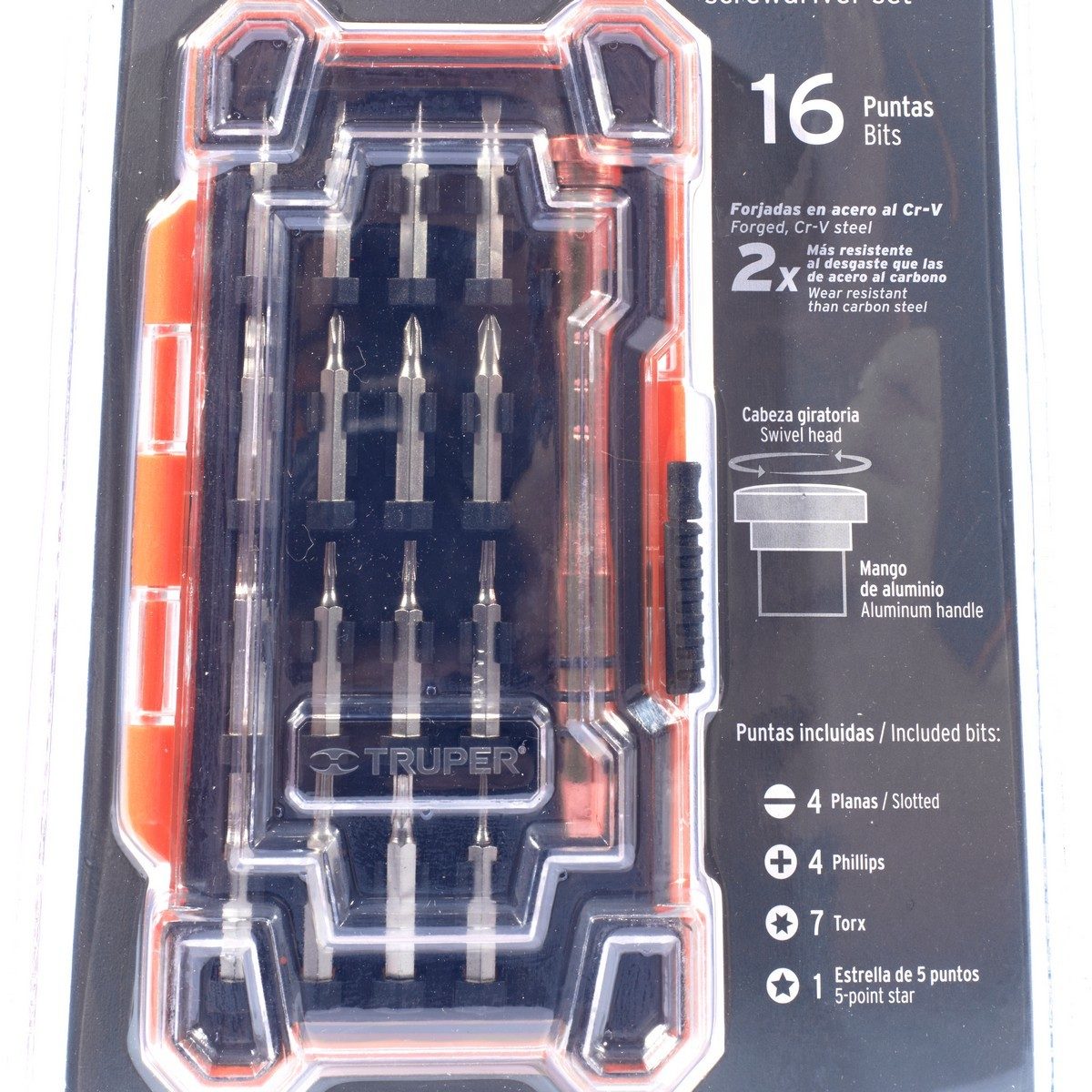 ไขควงงานละเอียด ดอกไขควง 17 หัว ทรูเปอร์ (TRUPER) รุ่น 14159 ทำจากเหล็ก Cr-V ทนทานต่อการสึกหรอมากกว่าเหล็กกล้าคาร์บอน