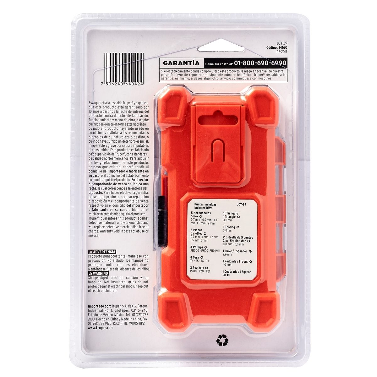 ไขควงงานละเอียด ดอกไขควง 28 หัว ทรูเปอร์ (TRUPER) รุ่น 14160 หลอมเหล็ก Cr-V ด้ามอลูมิเนียม