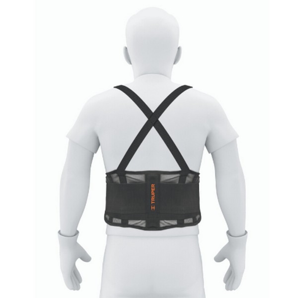 TRUPER เข็มขัดพยุงหลัง ไซส์ M (32-38 นิ้ว) รุ่น 14216 สายยางยืดปรับระดับได้ ช่วยป้องกันการบาดเจ็บระหว่างทำงาน (ทรูเปอร์)