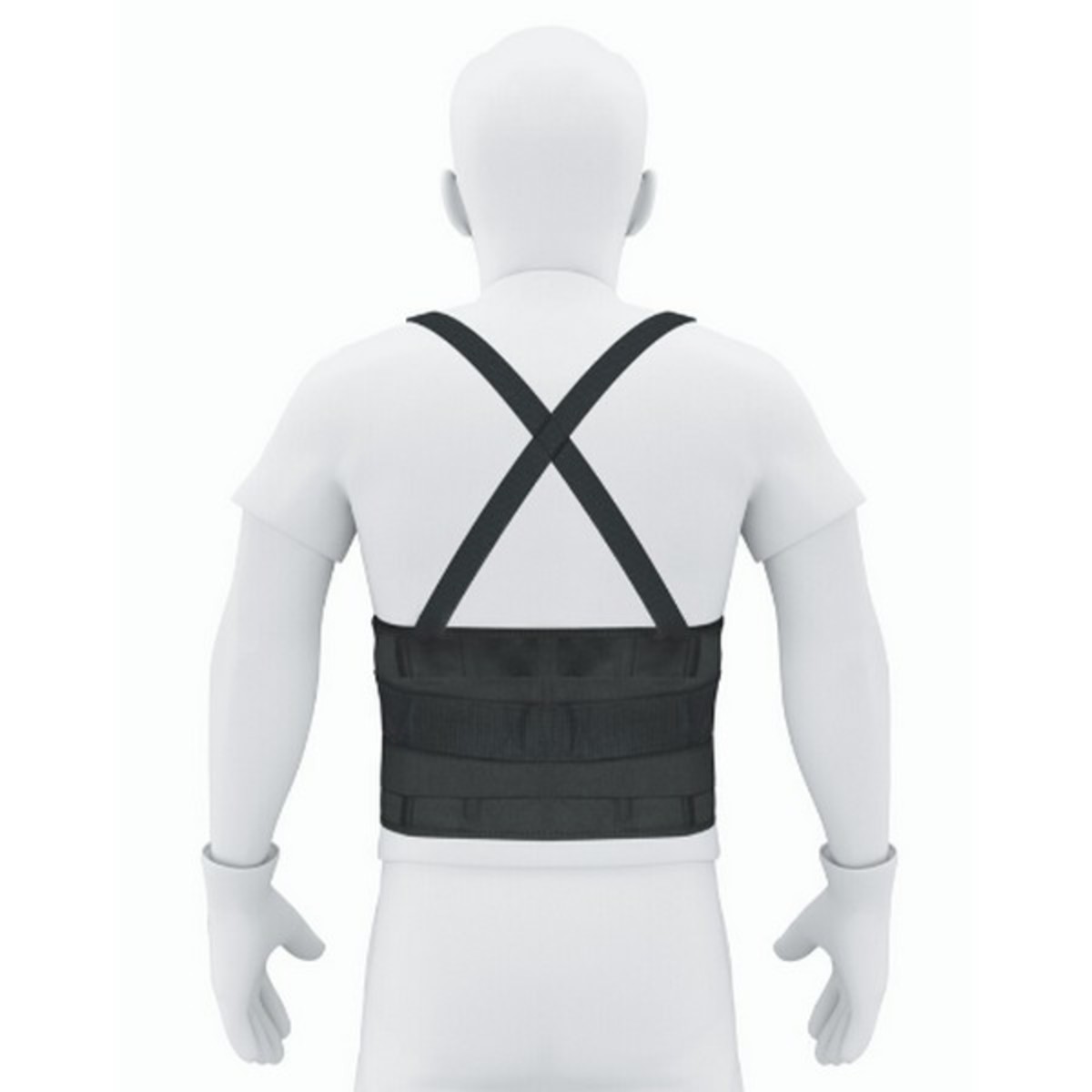 TRUPER เข็มขัดพยุงหลัง ไซส์ L (38-44 นิ้ว) รุ่น 14217 สายยางยืดปรับระดับได้ ช่วยป้องกันการบาดเจ็บระหว่างทำงาน (ทรูเปอร์)