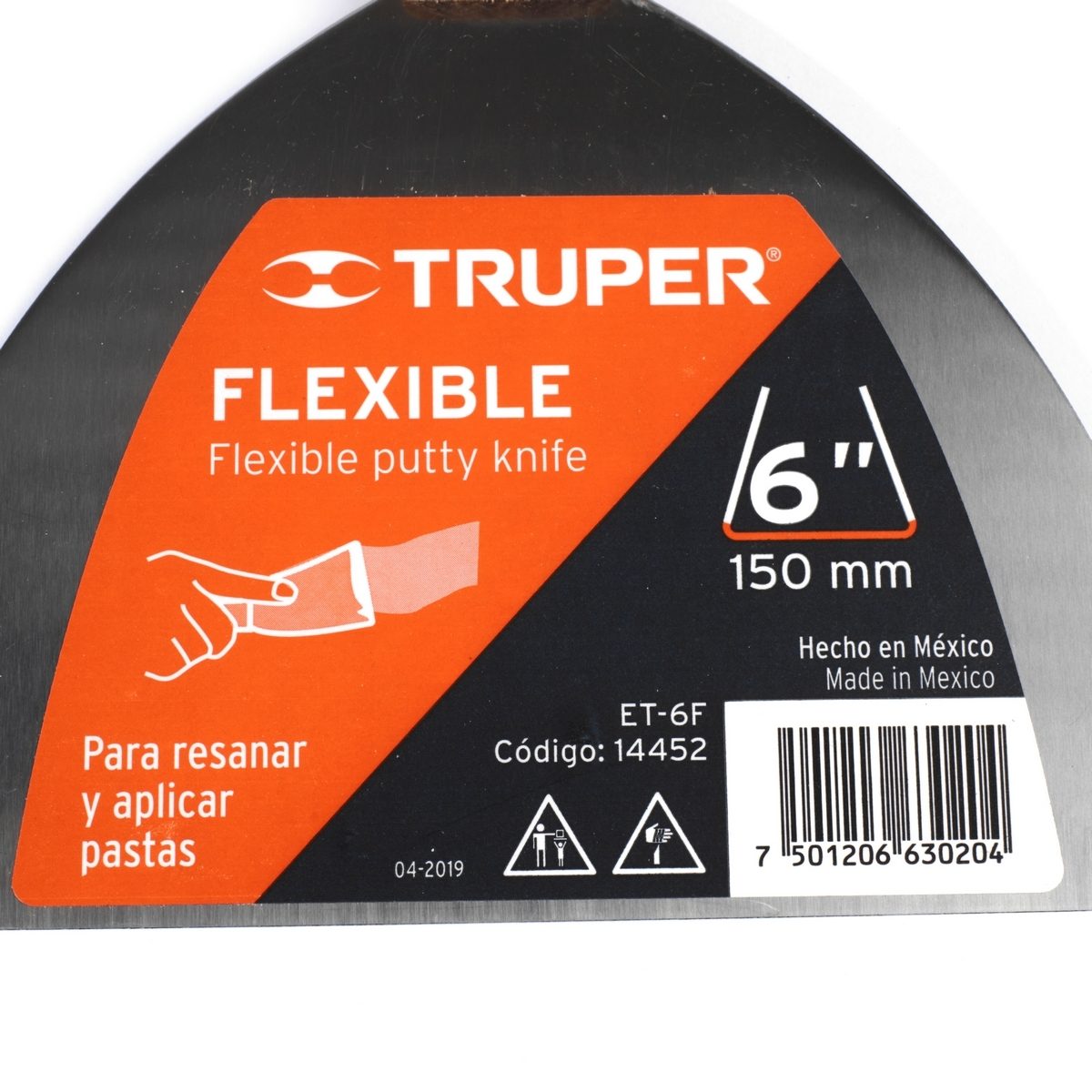 เกียงเหล็กโป้วสี ด้ามไม้ ขนาด 6 นิ้ว ทรูเปอร์ (TRUPER) รุ่น 14452 เหมาะสำหรับงานทำสีรถยนต์และงานก่อสร้าง