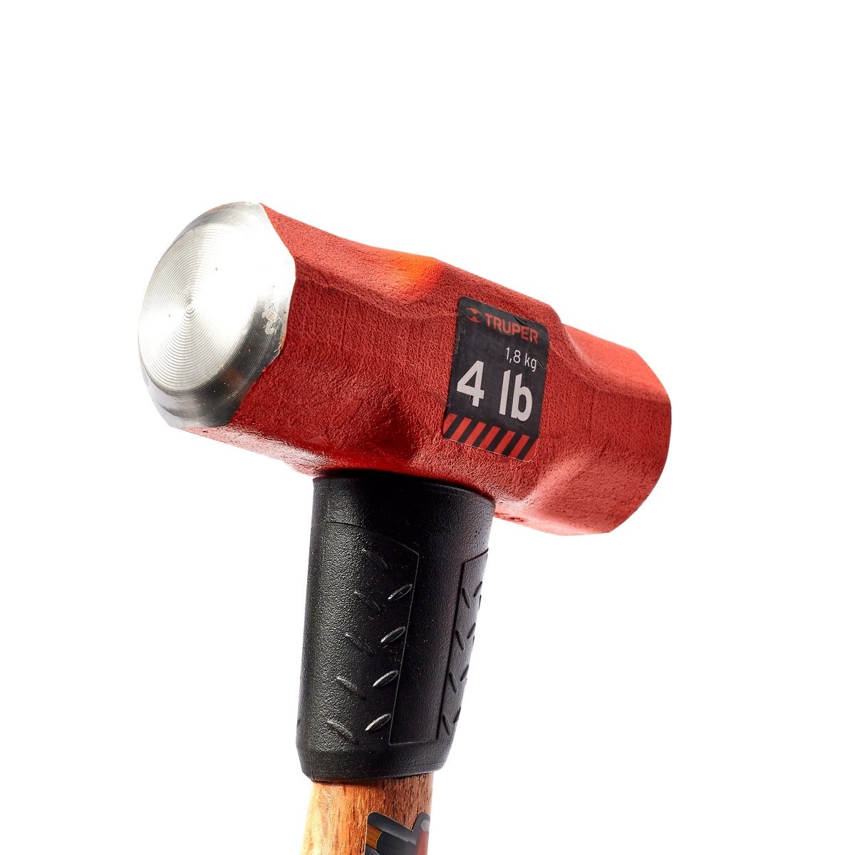 ค้อนปอนด์ ด้ามไม้ 4 ปอนด์ ทรูเปอร์ (TRUPER) รุ่น 16508 ขนาดยาว 12 นิ้ว เหล็กกล้าคาร์บอนสูง ด้านหน้าที่มีการกลึงและเอียงทำให้ลดโอกาสเกิดอุบัต
