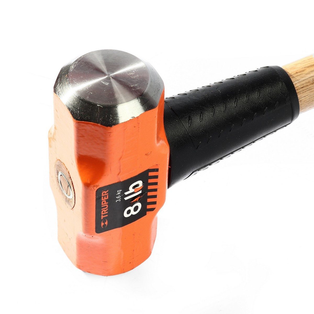 ค้อนปอนด์ ด้ามไม้ 8 ปอนด์ ทรูเปอร์ (TRUPER) รุ่น 16511 ขนาดยาว 36 นิ้ว หัวเหล็กกล้าคาร์บอนสูง ด้านหน้าที่มีการกลึงและเอียงทำให้ลดโอกาสเกิดอุ