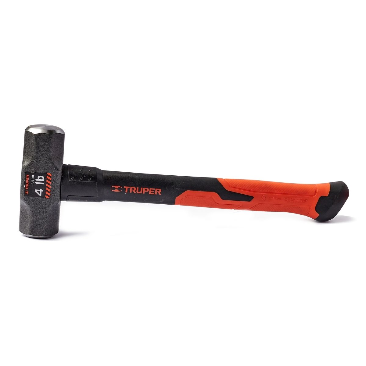 ค้อนปอนด์ ด้าม Fiber 4 ปอนด์ ทรูเปอร์ (TRUPER) รุ่น 16536 ขนาดยาว 15 นิ้ว เหล็กกล้าคาร์บอนสูง ด้านหน้าที่มีการกลึงและเอียงทำให้ลดโอกาสเกิดอุ