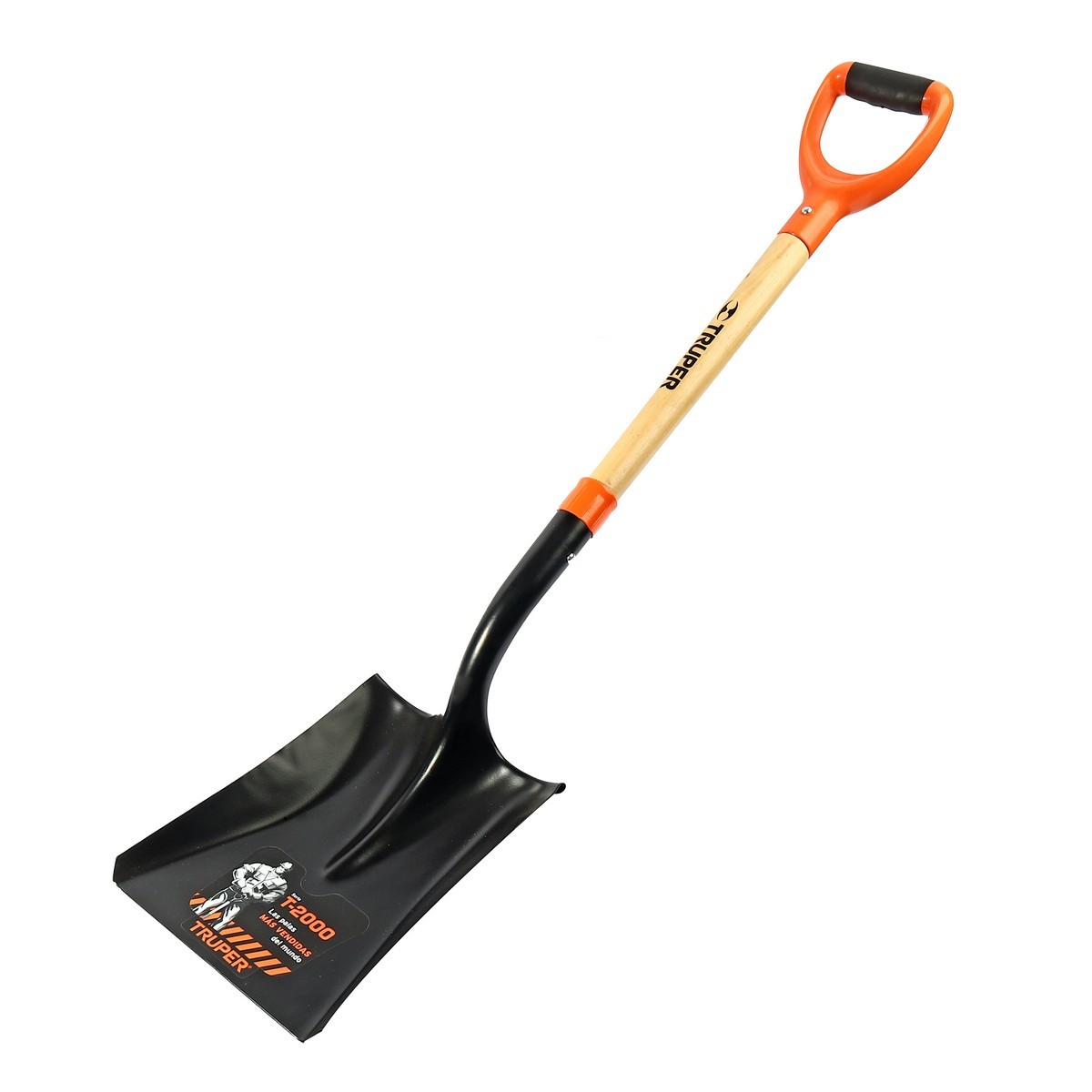 พลั่วปลายตัด ความยาวรวม 103.5 ซม. ทรูเปอร์ (TRUPER) รุ่น 17161 เหมาะสำหรับการเคลื่อนย้ายหรือขนย้ายวัสดุเช่น กรวด หิน ทราย