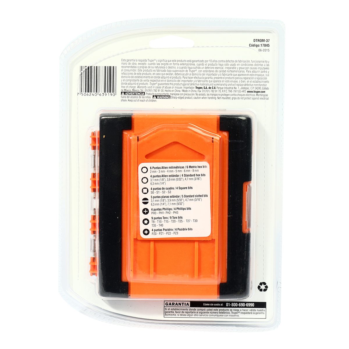 ชุดไขควง1/4นิ้ว ด้ามฟรี ดอกไขควง 36 หัว ทรูเปอร์ (TRUPER) รุ่น 17845