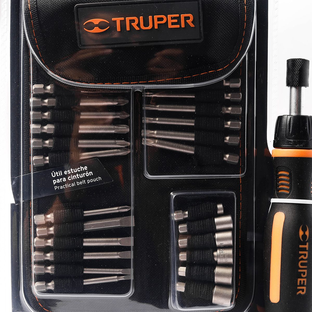 ชุดไขควง 1/4 นิ้ว ด้ามฟรี ดอกไขควง 24 หัว ทรูเปอร์ (TRUPER) รุ่น 18219 เป็นเหล็กกล้าวานาเดียมโครเมี่ยม และเปลี่ยนหัวได้ตามการใช้งาน ความต้าน