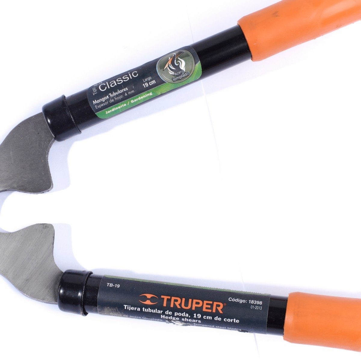 TRUPER กรรไกรตัดหญ้า ด้ามส้ม 21 นิ้ว รุ่น 18398 ด้ามจับแบบท่อพร้อมบูชโลหะ (ทรูเปอร์)