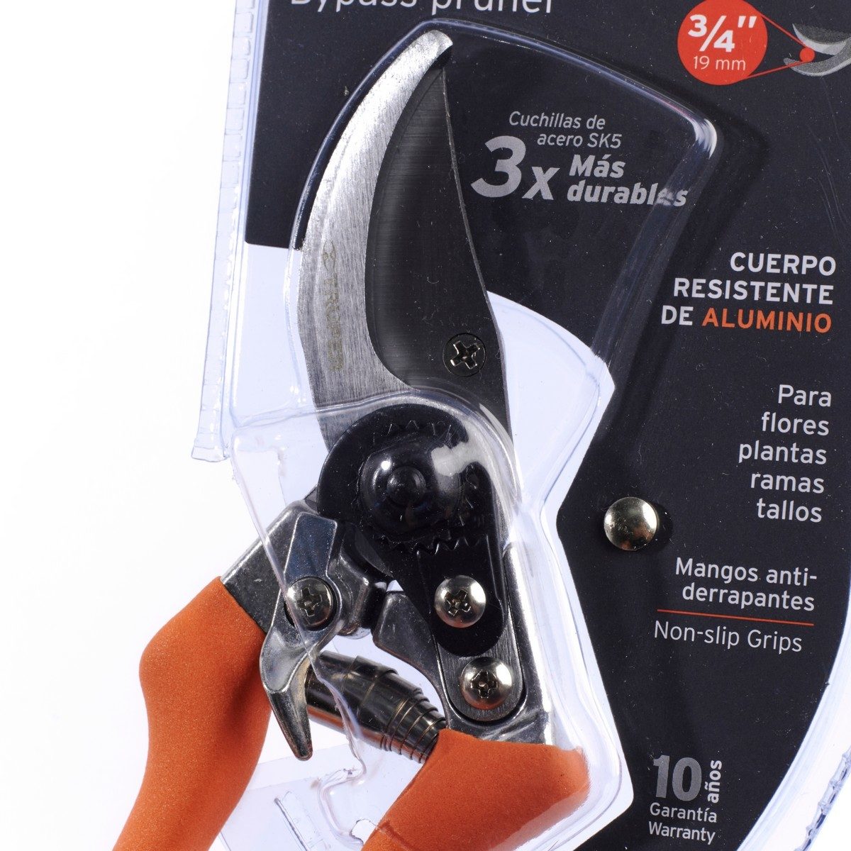 TRUPER กรรไกรอลูมิเนียมตัดแต่งกิ่งไม้ 8 นิ้ว รุ่น 18453 ใบมีดโค้งคม สำหรับการตัดแต่งกิ่งที่ละอียด และหยาบ (ทรูเปอร์)