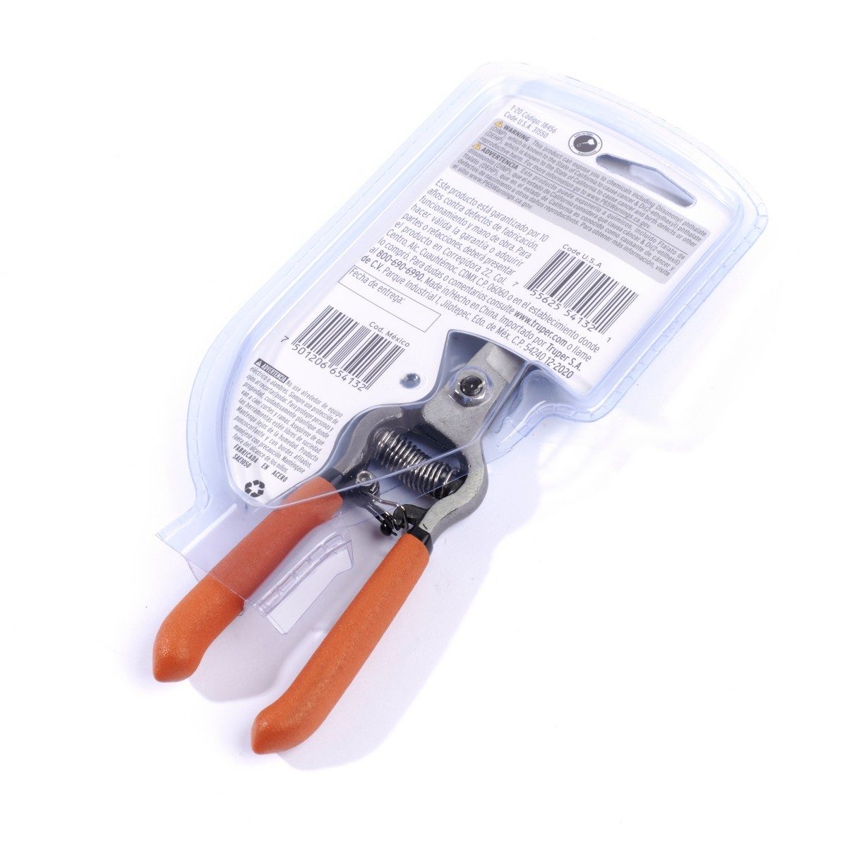 TRUPER กรรไกรตัดกิ่งผลไม้ 6 นิ้ว รุ่น 18456 ชนิดใบมีดบางและตรง สำหรับการตัดแต่งกิ่งที่ละอียด และหยาบ (ทรูเปอร์)