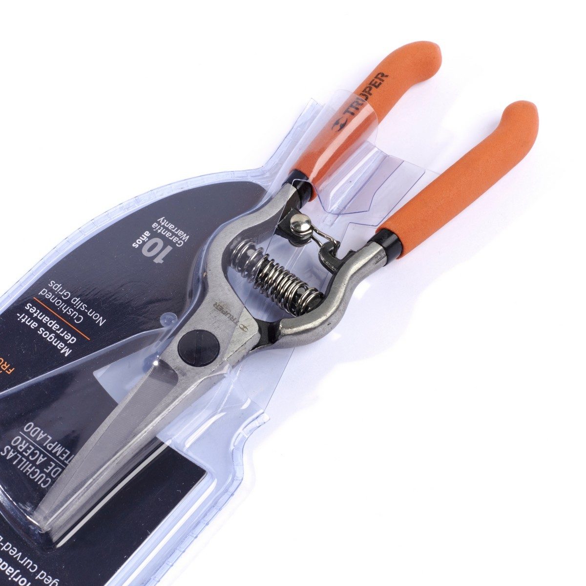 TRUPER กรรไกรตัดกิ่งผลไม้ปากโค้ง 8 นิ้ว รุ่น 18457 ใบมีดตรงโค้งเล็กน้อย สำหรับการตัดแต่งกิ่งที่ละอียด และหยาบ (ทรูเปอร์)