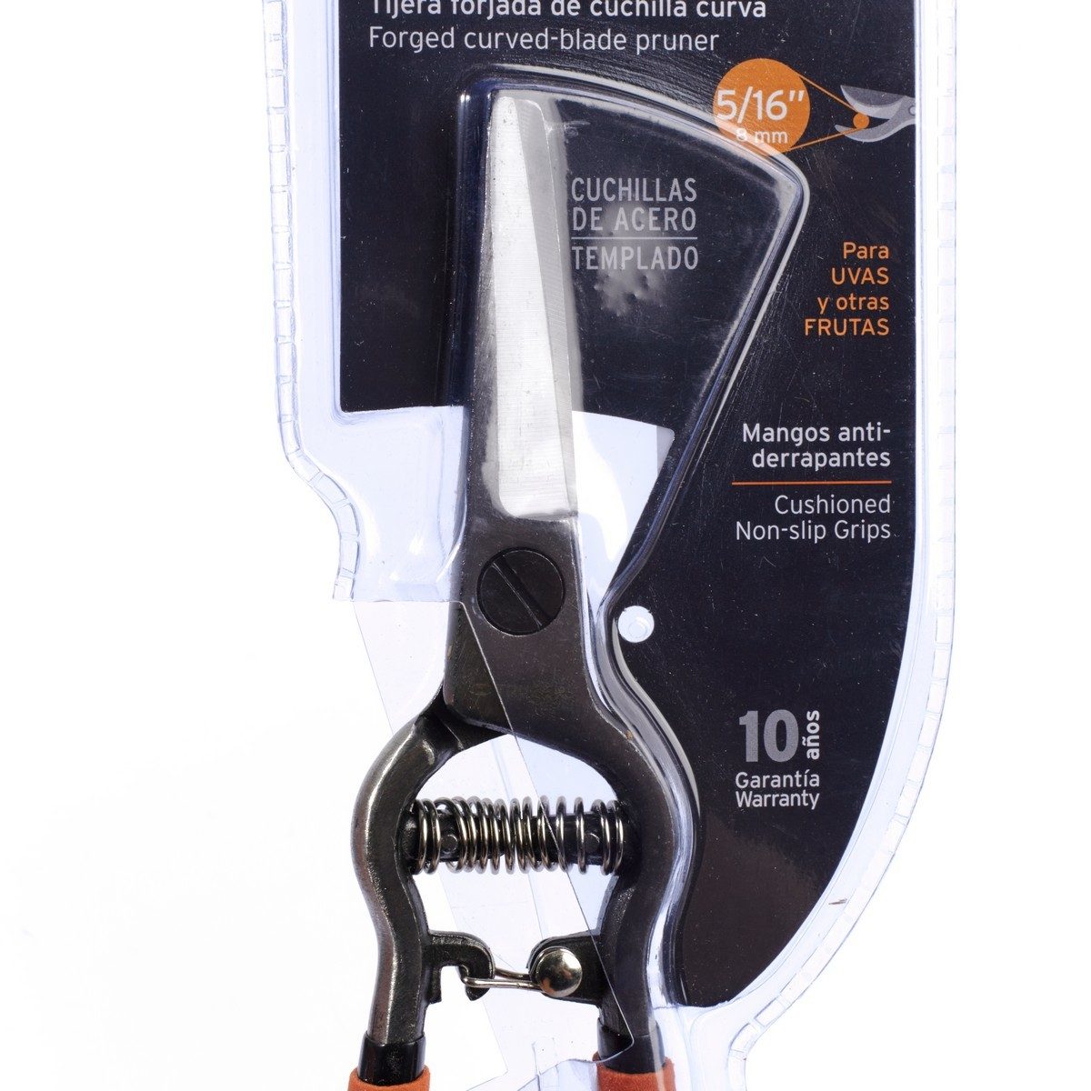 TRUPER กรรไกรตัดกิ่งผลไม้ปากโค้ง 8 นิ้ว รุ่น 18457 ใบมีดตรงโค้งเล็กน้อย สำหรับการตัดแต่งกิ่งที่ละอียด และหยาบ (ทรูเปอร์)