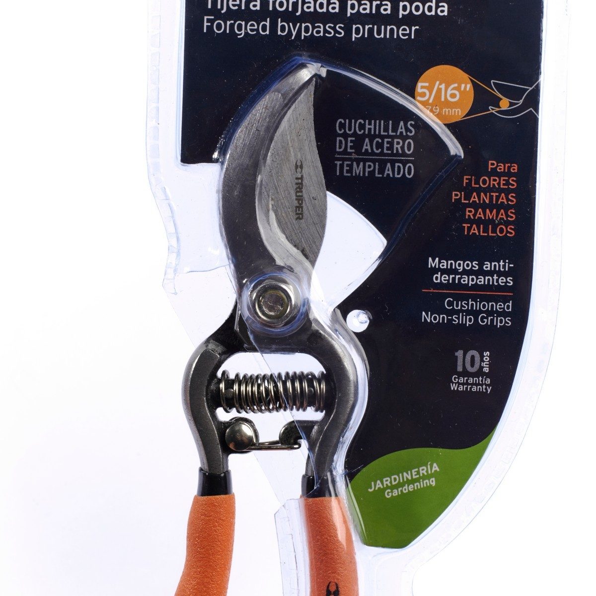 TRUPER กรรไกรเหล็กตัดกิ่งไม้ปากโค้ง 6 นิ้ว รุ่น 18462 สำหรับการตัดแต่งกิ่งที่ละอียด และหยาบ (ทรูเปอร์)