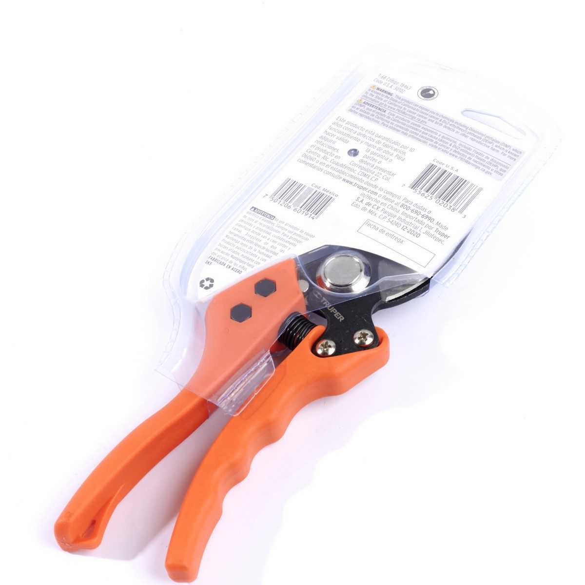 TRUPER กรรไกรเหล็กตัดกิ่งไม้ปากโค้ง 8 นิ้ว รุ่น 18463 สำหรับการตัดแต่งกิ่งที่ละอียด และหยาบ (ทรูเปอร์)