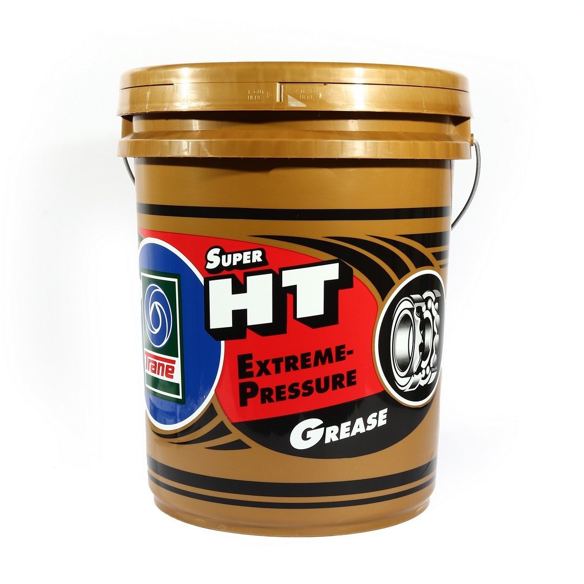 TRANE (เทรน) จาระบี สีเหลืองใส ขนาด 18 กก. รุ่น Super HT ทนแรงกดและความร้อนสูงถึง 275-300°C เหมาะสำหรับงานหนัก