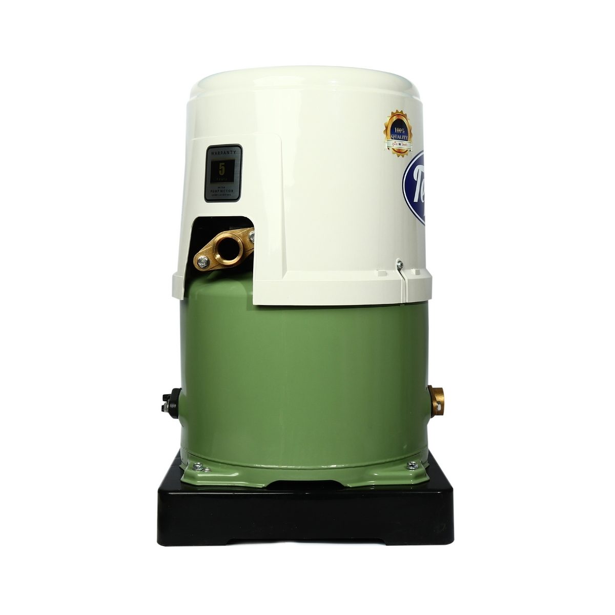 TEPCO ปั๊มน้ำอัตโนมัติ ถังกลม 350 วัตต์ รุ่น TC350 ขนาดท่อส่งเข้าและดูดออก 1 นิ้ว ส่งสูงสุด 55 เมตร ปริมาณน้ำสูงสุด 60 ลิตร/นาที ดูดลึก 8 เม