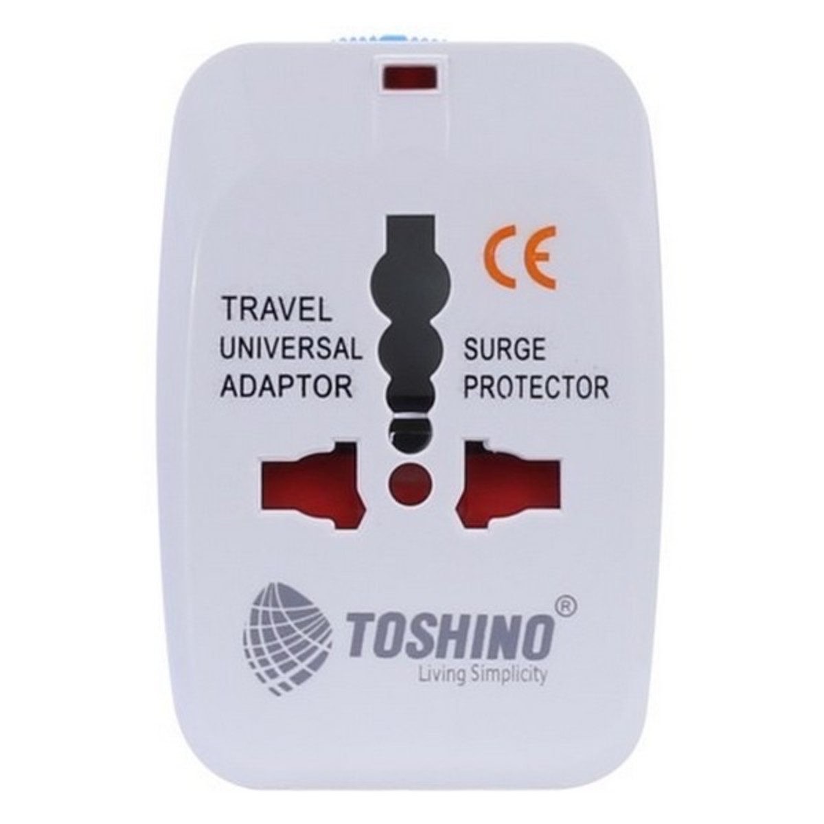 TOSHINO อะแดปเตอร์ 4IN1 รองรับไฟได้สูงสุด 10A 2300W รุ่น DE-204 สีขาว ปลั๊กแปลงนานาชาติสำหรับเดินทางท่องเที่ยว (โตชิโน่)